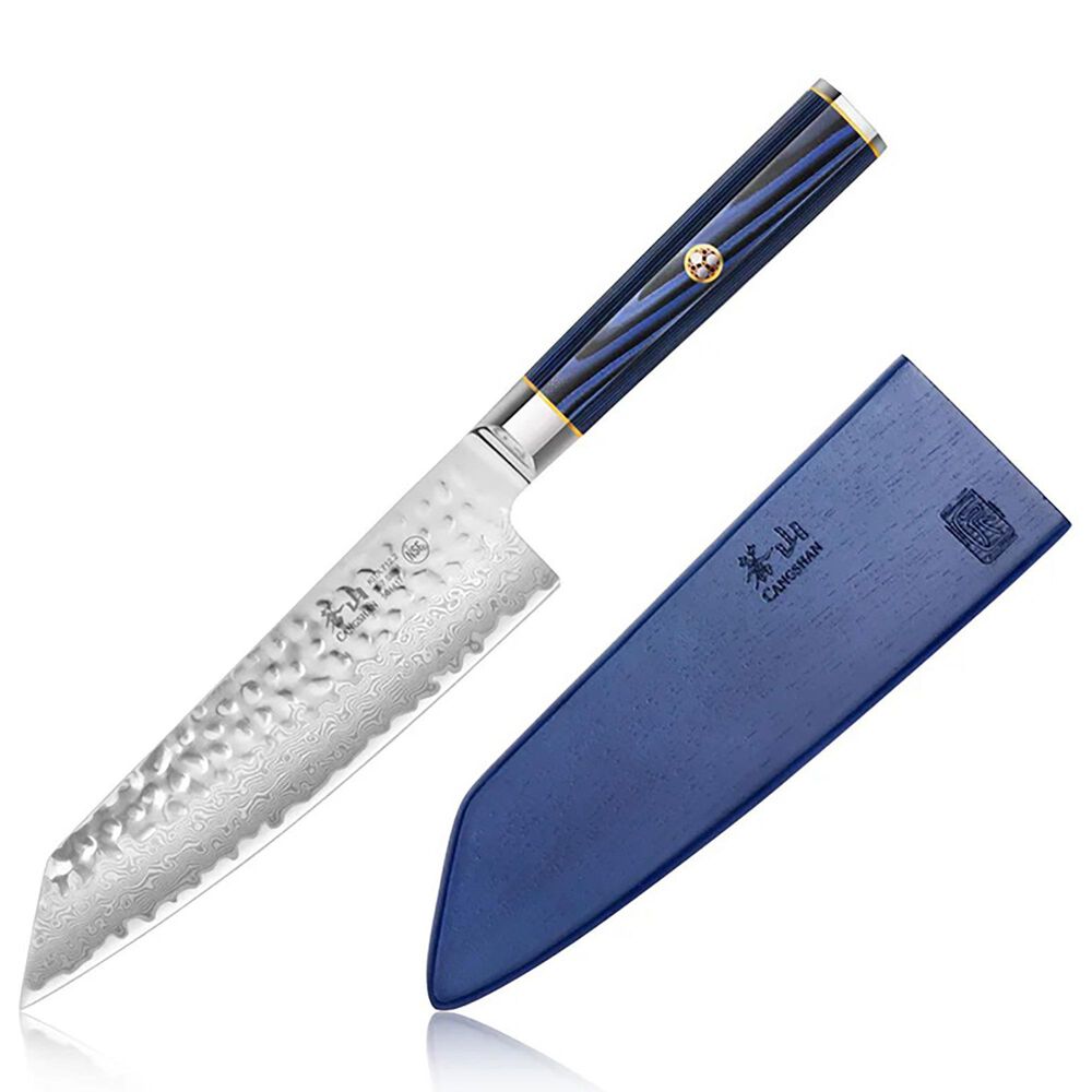 Cangshan Kita 7&quot; Kiritsuke Knife in Blue and Black, , large
