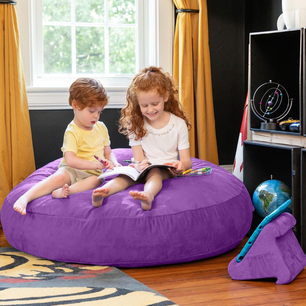 Jaxx 4&#39; Cocoon Kids Bean Bag in Grape, , large