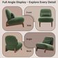 Morden Fort Cloud Boucle Armless Chair in Green (Set of 2), , large