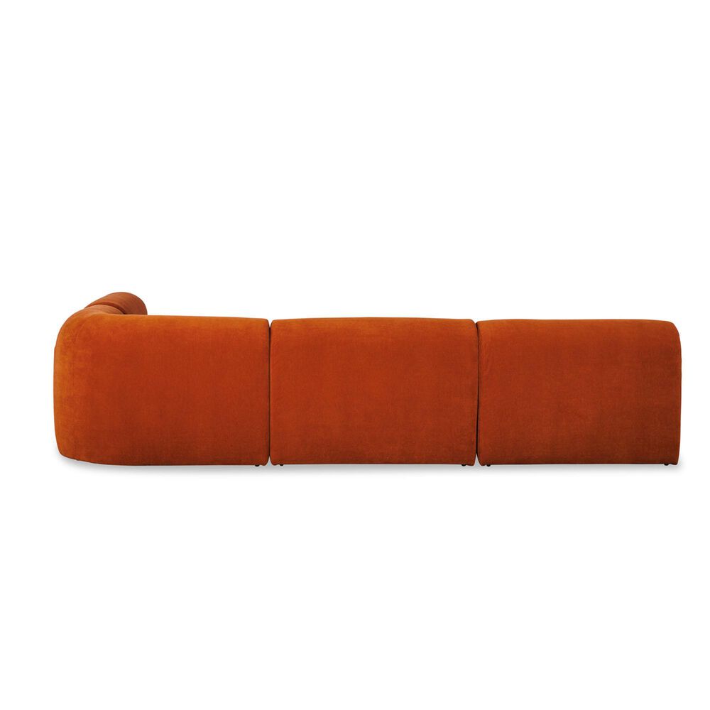 Jonathan Louis Oakley 5-Piece Stationary Sectional in Lovely Russett, , large