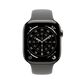 Apple Watch Series 11 (GPS+Cellular) 46mm Natural Titanium Case with Stone Gray Sport Band - S/M - (2025), , large