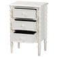 Baxton Studio Malinda 3-Drawer End Table with Spindle Legs in White, , large