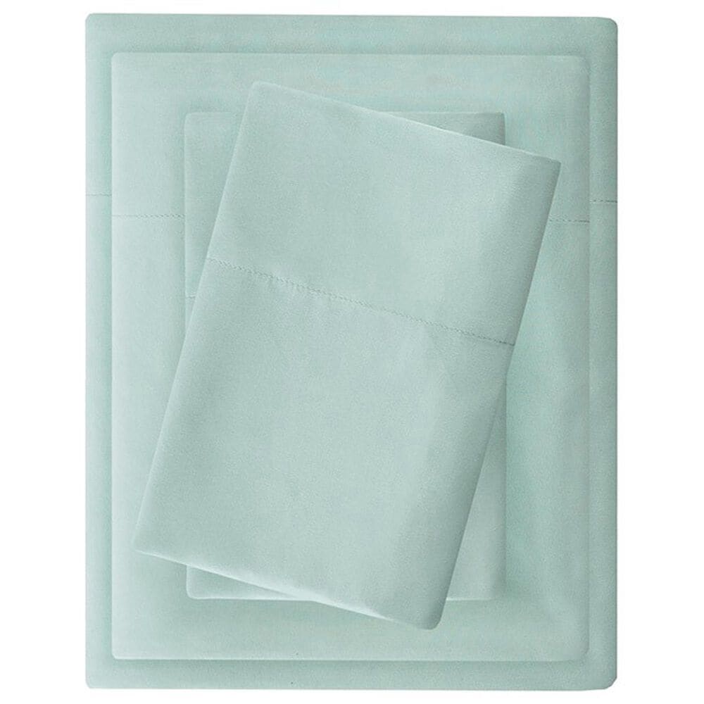 Hampton Park Madison Park 4-Piece Luxurious Brushed Microfiber Deep Pocket King Sheet Set in Seafoam, , large