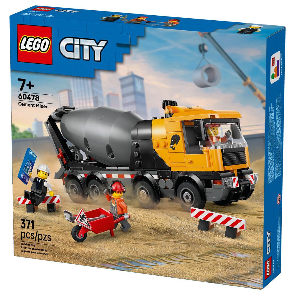 LEGO City Cement Mixer Building Set, , large