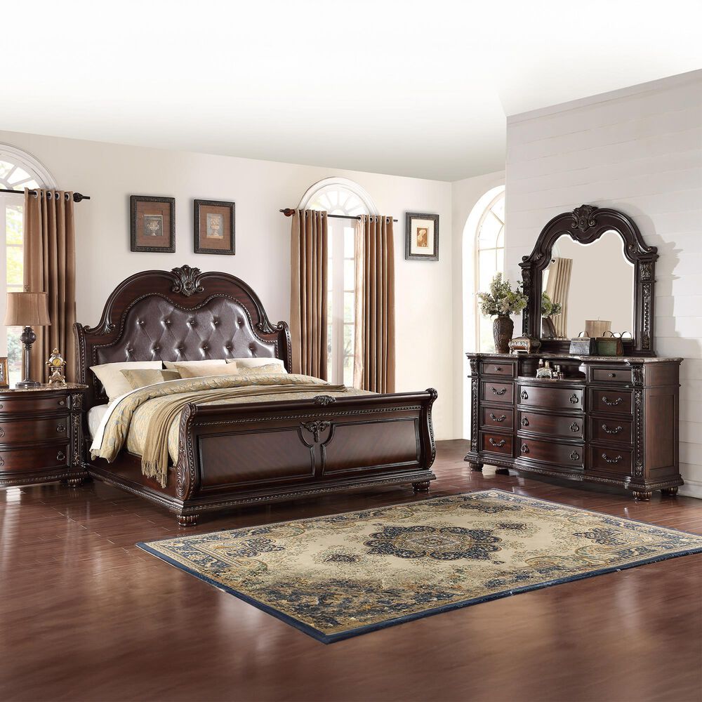 Crown Mark Stanley Dresser in Rich Brown, , large