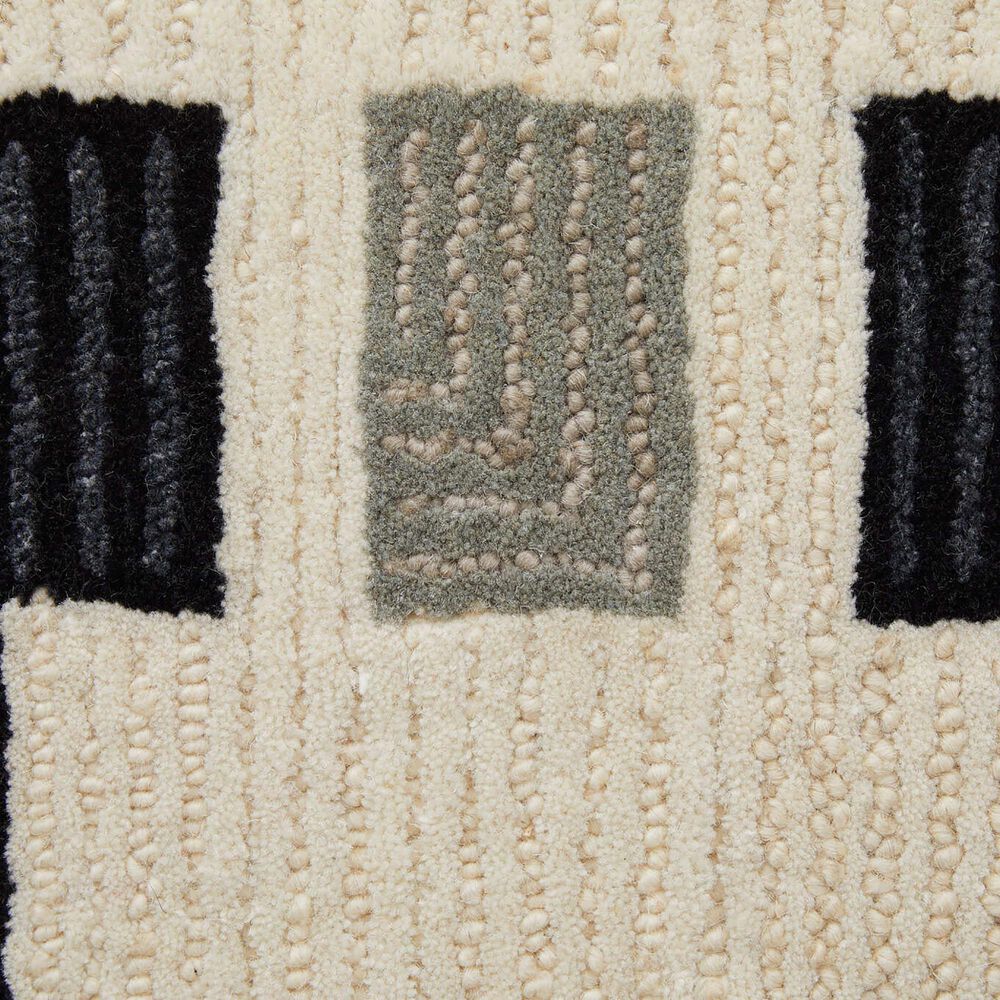 Feizy Maguire 8903F 3&#39;6&quot; x 5&#39;6&quot; Ivory and Black Area Rug, , large