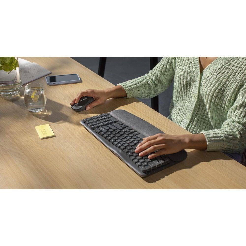 Logitech Wave Keys MK670 Wireless Keyboard and Mouse Combo in Graphite, , large