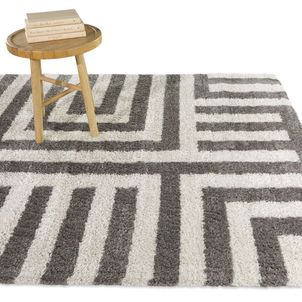 Balta Rugs Cantor 5&#39;3&quot; x 7&#39; Charcoal Area Rug, , large