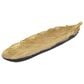 Maple and Jade Bird Feather Bowl in Satin Gold, , large