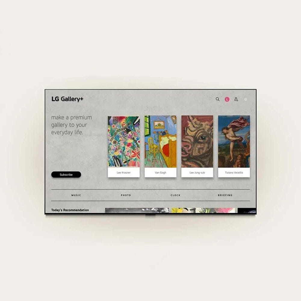 LG 83" Class G6 Series OLED evo AI 4K with Supplied Flush Wall Mount in Black - Smart TV, , large