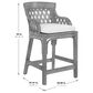 Office Star Products Plantation 24" Counter Stool in Brown Stained, , large