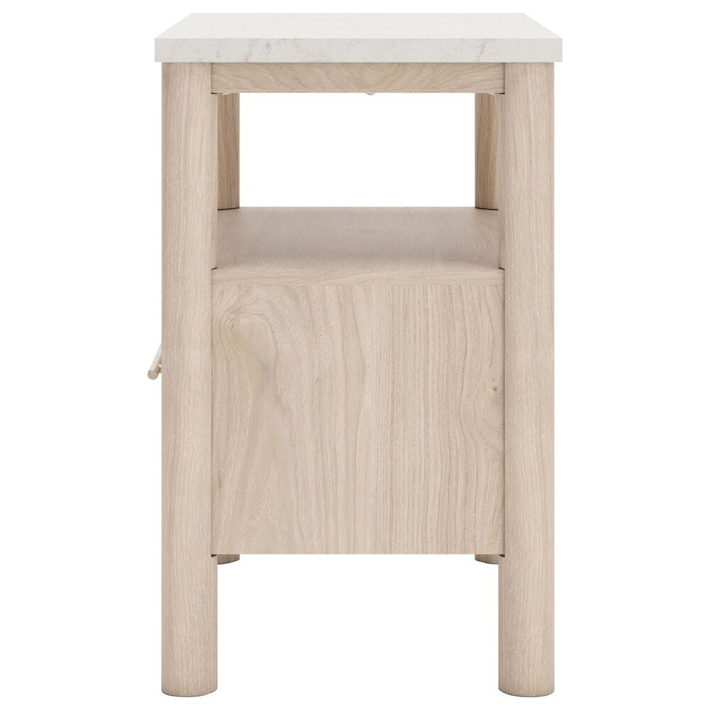 Ashley Cadmori 1-Drawer Nightstand in Brown and White, , large