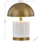 Savoy House Cora 1-Light Portable Rechargeable LED Table Lamp in Brass, , large