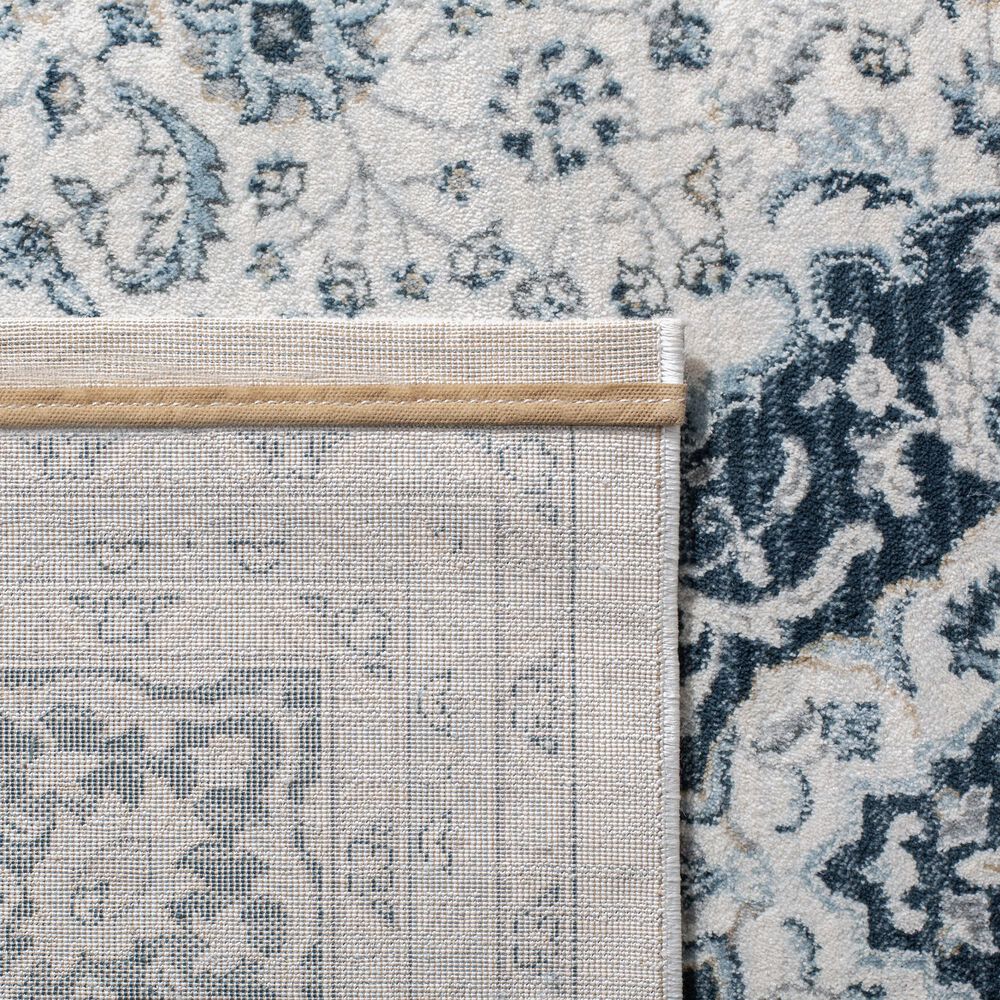 Safavieh Isabella 2&#39;2&quot; x 7&#39; Cream and Dark Blue Runner, , large