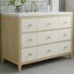 James Martin Vanities Celeste 48" Single Vanity in Sun-washed Oak with Embossed Shagreen and with 3 cm White Zeus Quartz Top, , large