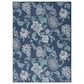 Nourison Garden Oasis GOA03 Navy 5" x 7" Indoor/Outdoor Area Rug, , large