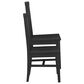 Linon Home Decor Percival Side Chair in Matte Black (Set of 2), , large