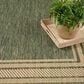 Nourison Horizon HOZ03 Green 5" x 7" Indoor/Outdoor Area Rug, , large