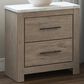 Ashley Senniberg 2 Drawer Nightstand in Light Brown and White, , large
