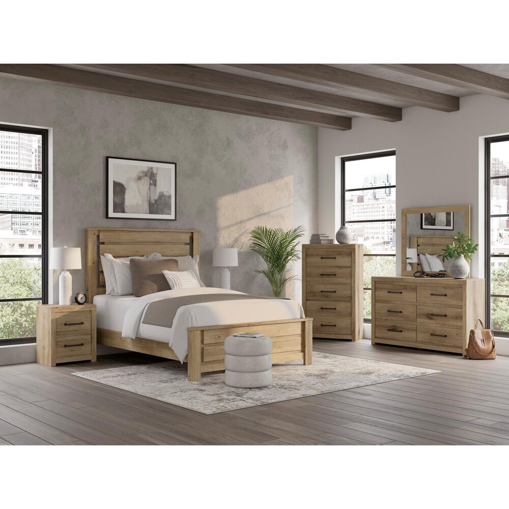 Ashley Brozmont 5-Drawer Chest in Natural Brown, , large