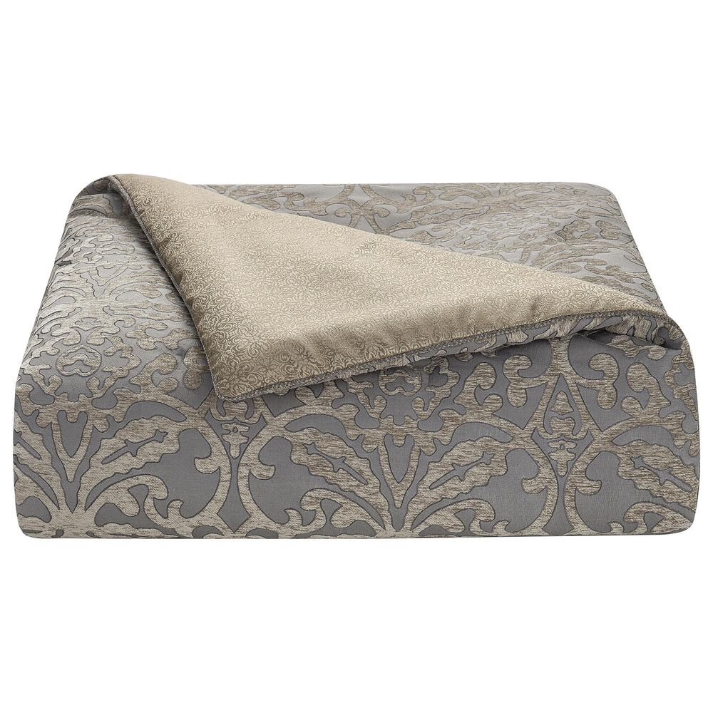 Waterford Carrick 4-Piece King Comforter Set in Silver and Antique Gold, , large