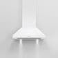 Fisher & Paykel 30" Classic Wall Hood with Pyramid Chimney in White, , large