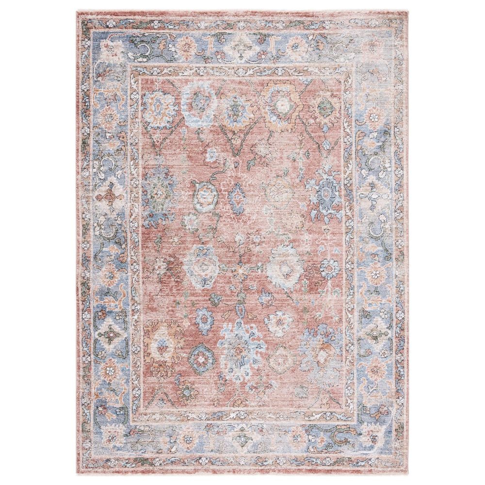 Safavieh Jasmine JSM338P 4"5" x 6"5" Rust and Blue Area Rug, , large