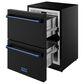 Thor Kitchen Gordon Ramsay 5.4 Cu. Ft. Undercounter Drawer Freezer with Blue Handle Kit in Black, , large
