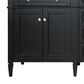 James Martin Vanities Brittany 72" Double Bathroom Vanity in Black Onyx with 3 cm Victorian Silver Quartz Top and Rectangular Sinks, , large