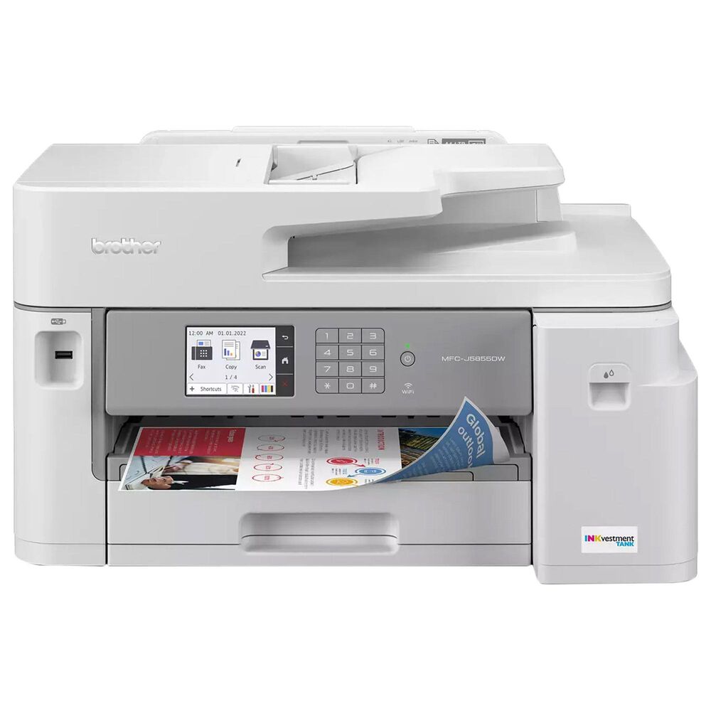 Brother INKvestment Tank MFC-J5855DW Wireless Color All-in-One Printer, , large