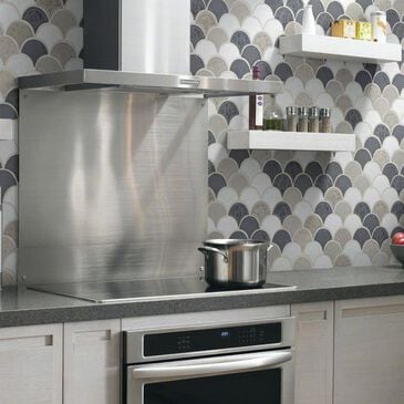 Shaw Geoscape Fan Warm Blend 11.02" x 10.83" Ceramic Mosaic Sheet, , large