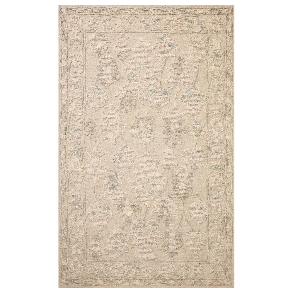 Loloi Cynthia Ivory and Sky 5" x 7"6" Area Rug, , large