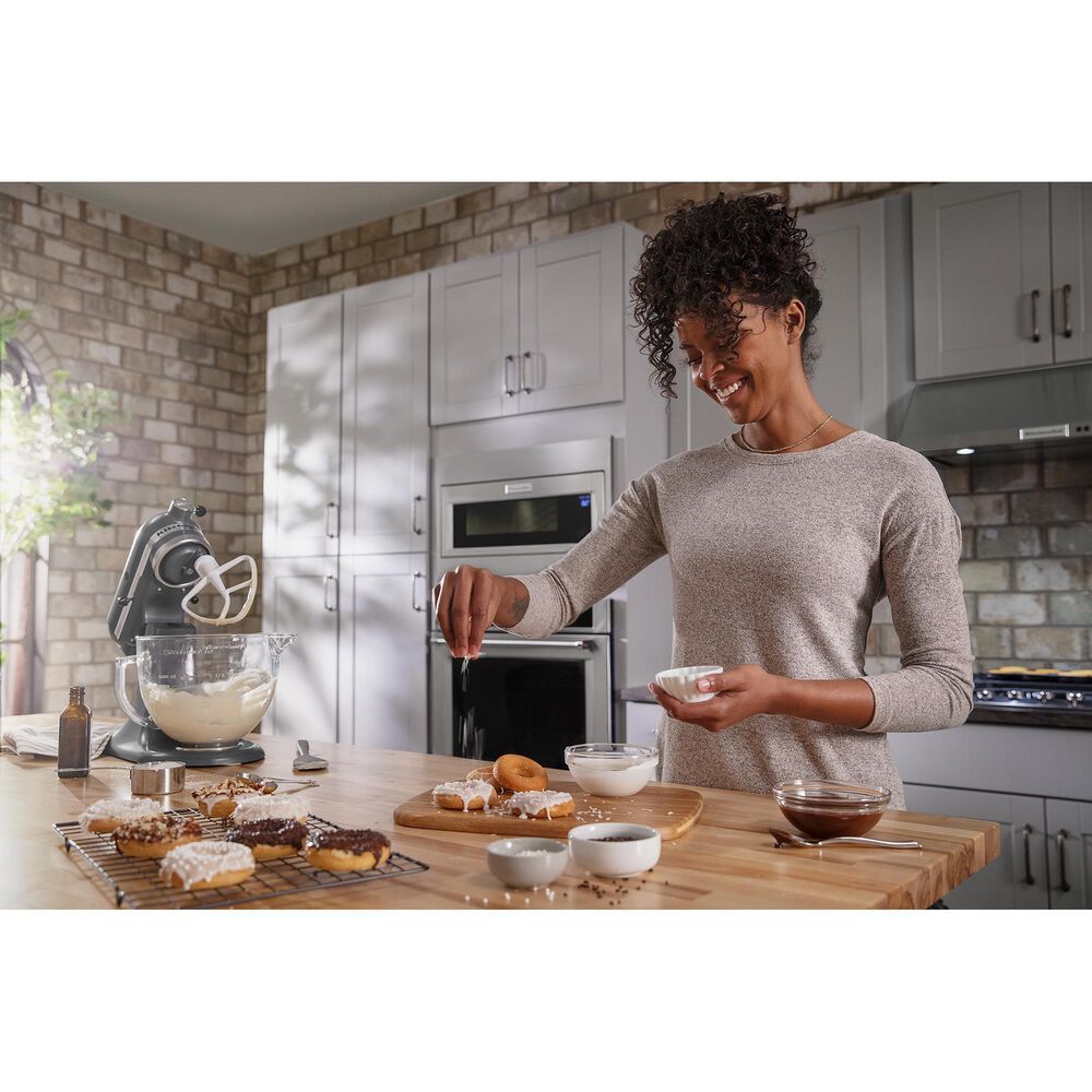 KitchenAid 1000 Watt Built-In Low Profile Microwave with Standard Trim Kit in Stainless Steel, , large