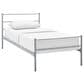 Modway Alina Twin Platform Bed Frame in Gray, , large