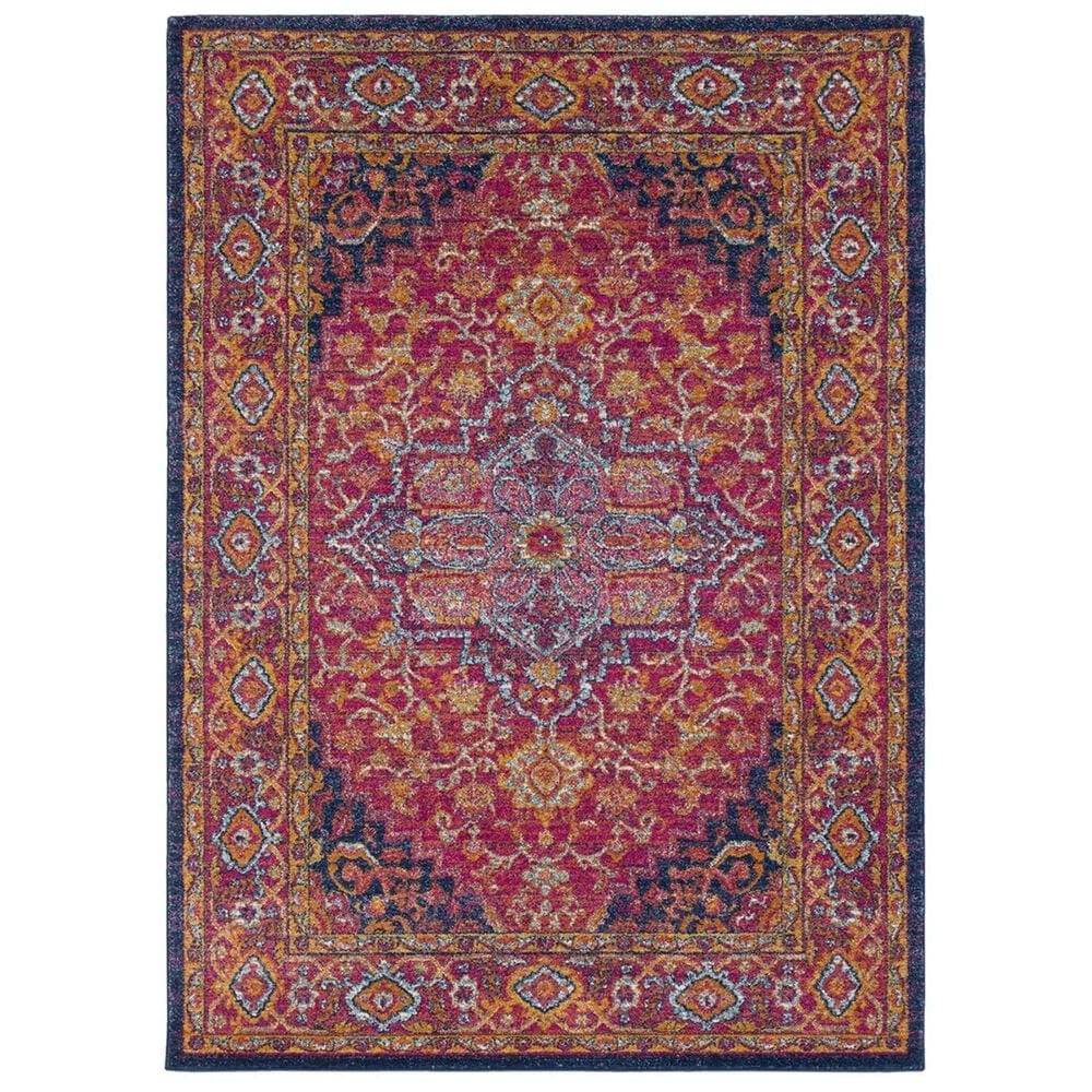 Surya Harput HAP-1009 5"3" x 7"3" Garnet, Blue and Saffron Area Rug, , large