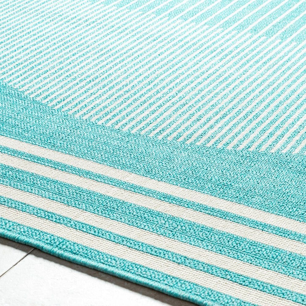 Surya Alfresco 7&#39;3&quot; Square Pewter, Slate and Beige Indoor/Outdoor Area Rug, , large