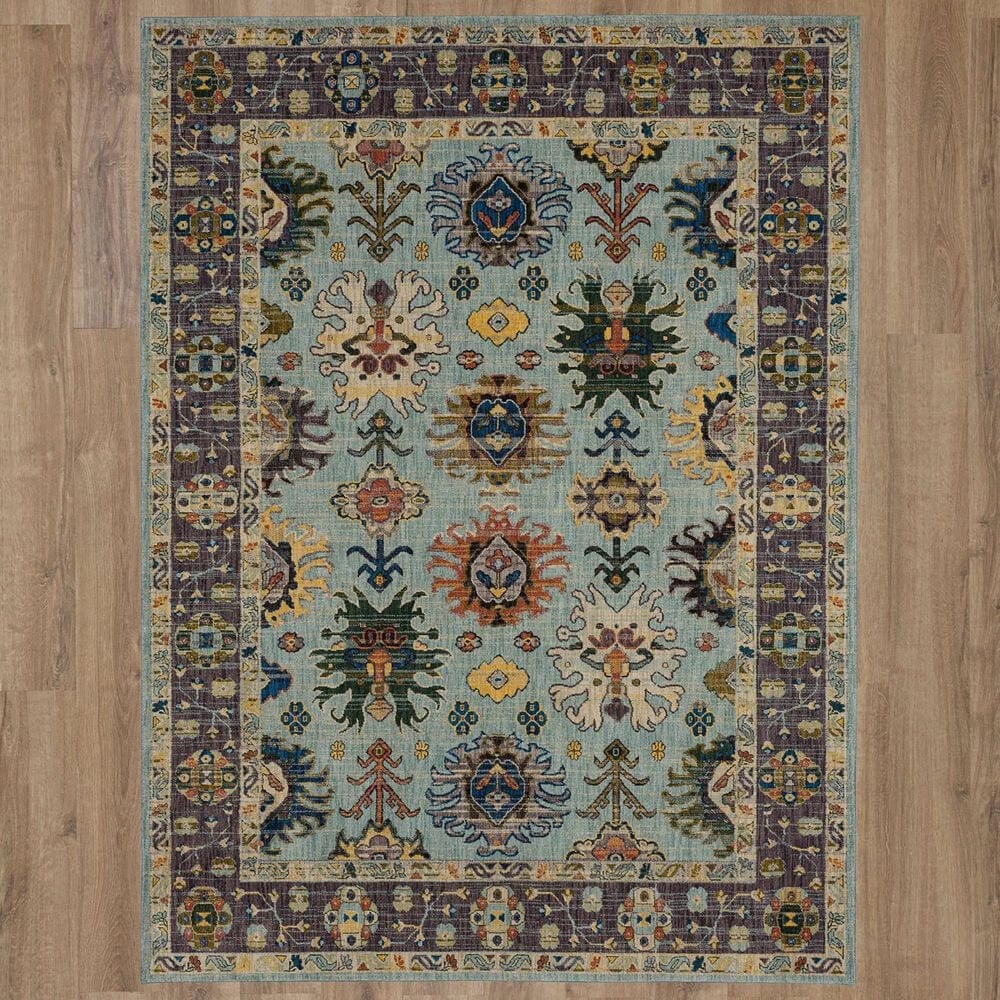 Karastan Pandora Obsession 8&#39; x 11&#39; Blue Area Rug, , large