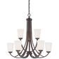 Minka-Lavery Overland Park 9-Light Chandelier in Vintage Bronze, , large