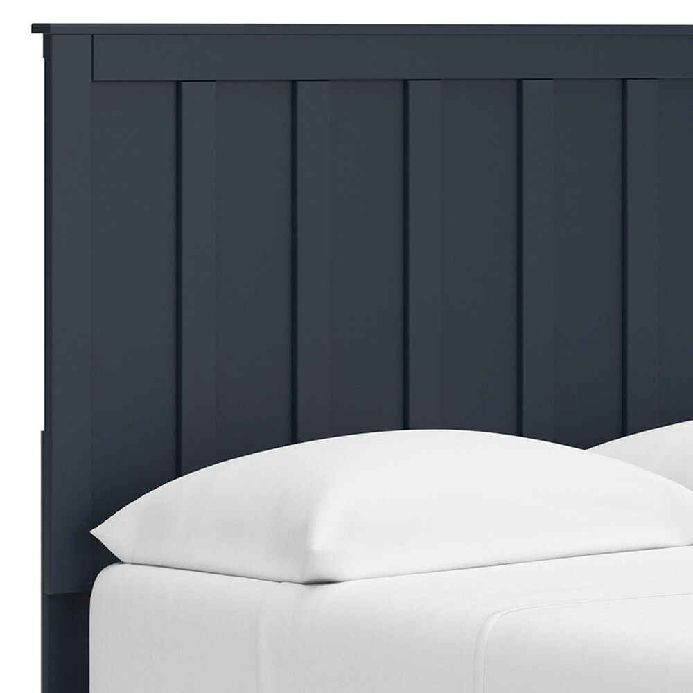 Ashley Simmenfort Full Platform Bed in Navy Blue, , large