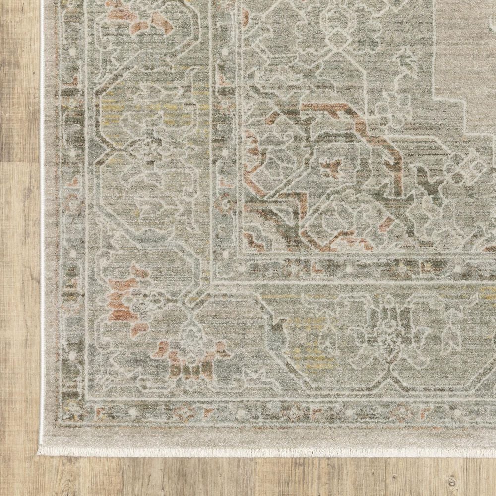 Oriental Weavers Keaton KEA02 Beige and Multicolor 2'3" x 7'6" Runner, , large
