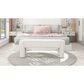 Jennifer Taylor Home Hugo Upholstered Bench in Milk Cream White, , large