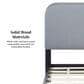 Walker Edison Annette Queen Platform Bed in Black, , large