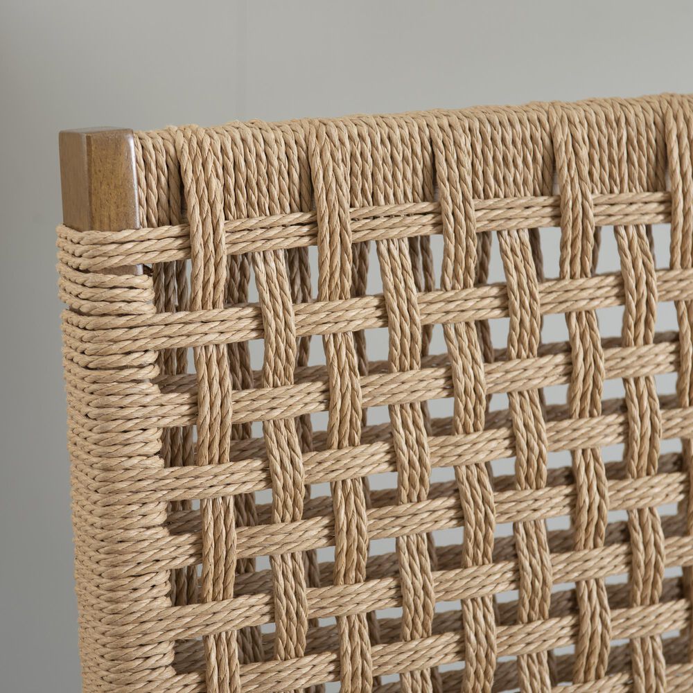 Linon Home Decor Norwich Woven Folding Chair in Natural, , large