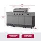 Tytus Fresno 5-Burner Convertible Grill in Gunmetal and Graphite, , large