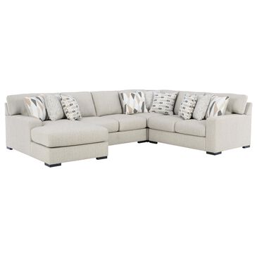 Ashley Laurelgrove 4-Piece Left Facing Sectional with Chaise in Pebble, , large