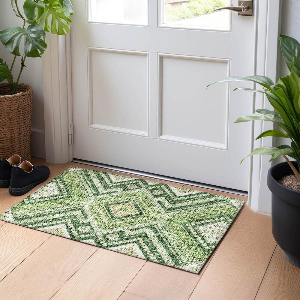 Dalyn Rug Company Portico PO5 Green 2&#39;6&quot; x 3&#39;10&quot; Area Rug, , large