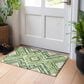 Dalyn Rug Company Portico PO5 Green 2"6" x 3"10" Area Rug, , large