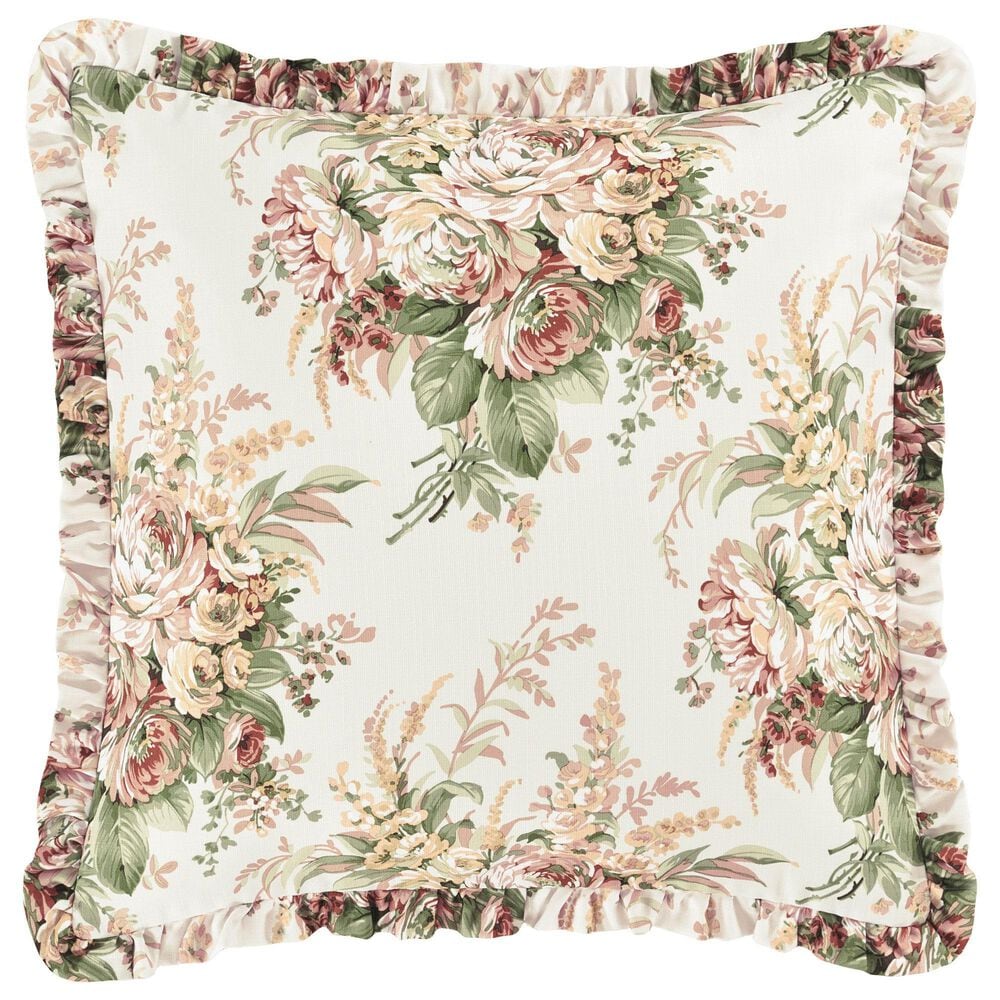 J. Queen New York Estelle 26" Square Euro Pillow Sham in Coral, , large
