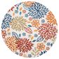 Safavieh Cabana CBN833A 4" Round Creme and Red Indoor/Outdoor Area Performance Rug, , large