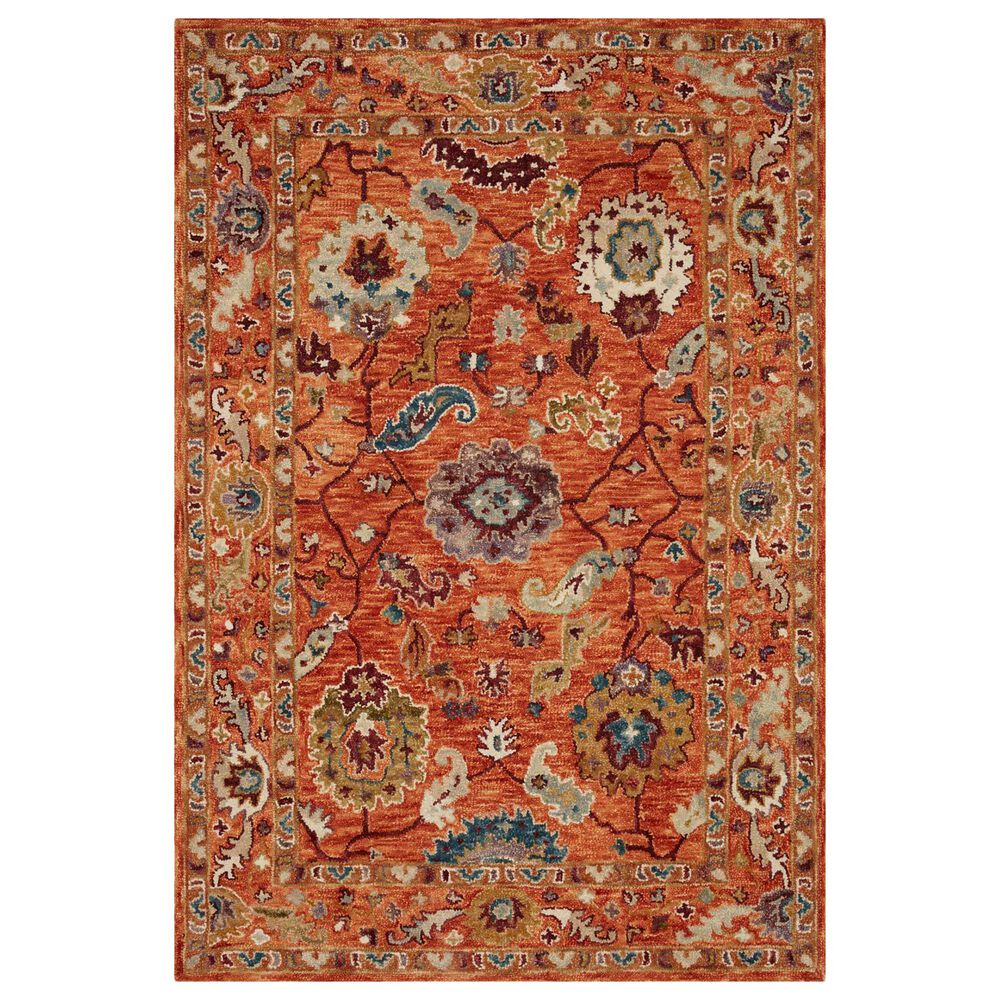 Loloi Padma PMA-01 8"6" x 12" Orange Area Rug, , large